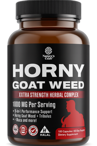 Horny Goat Weed for Men – Extra Strength Male Supplement with Black Maca Root, Tongkat Ali, Saw Palmetto & Panax Ginseng Extract for Stamina & Energy – 180 Capsules